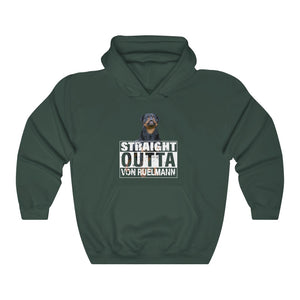STRAIGHT OUTTA VON RUELMANN Unisex Heavy Blend™ Hooded Sweatshirt